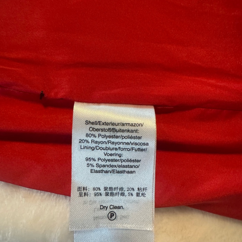 DKNY Scarlet Red Skirt size 14 NWOT - Picture 6 of 6